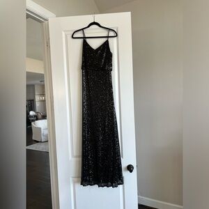 Jenny Yoo black sequin dress